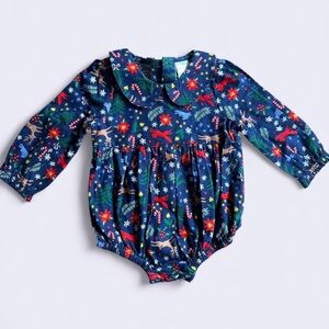 HA Festive Blue Baby Romper